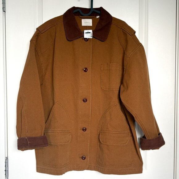 NEW NWT DÔEN Pascual Quilted Jacket Willow Bark Floral Cotton Size L - Picture 8 of 12